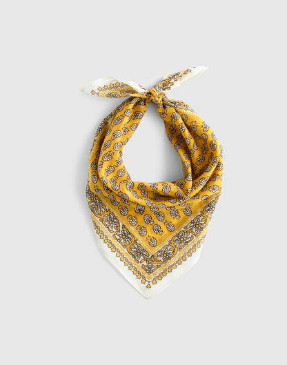 Organic Cotton Bandana Blockprintbandana Chamomile | Madewell