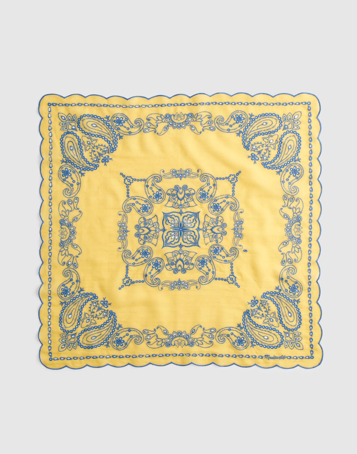 Organic Cotton Eyelet Bandana Bandana Eyelet Chamomile | Madewell