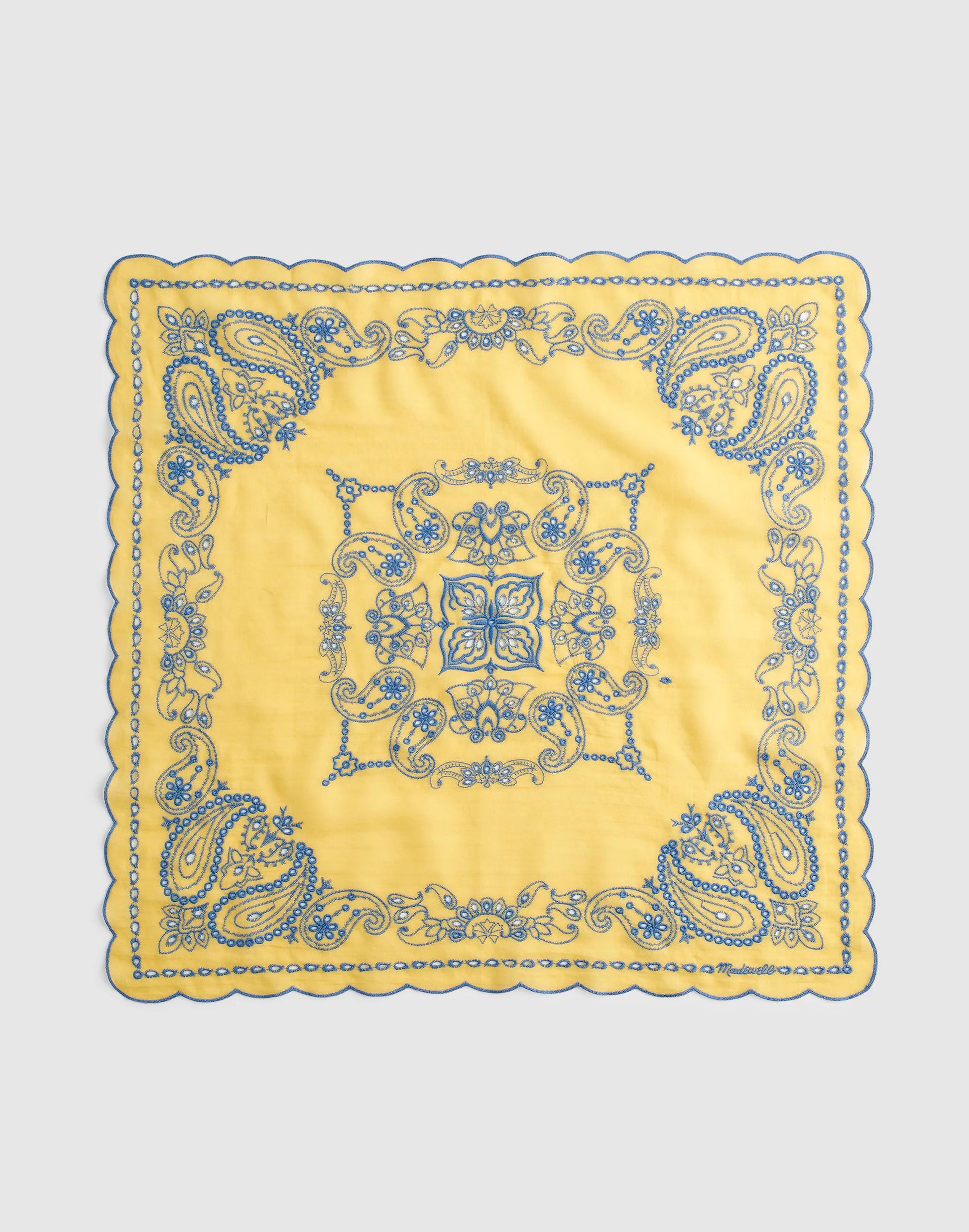 Organic Cotton Eyelet Bandana Bandana Eyelet Chamomile | Madewell
