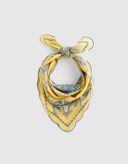 Organic Cotton Eyelet Bandana Bandana Eyelet Chamomile | Madewell