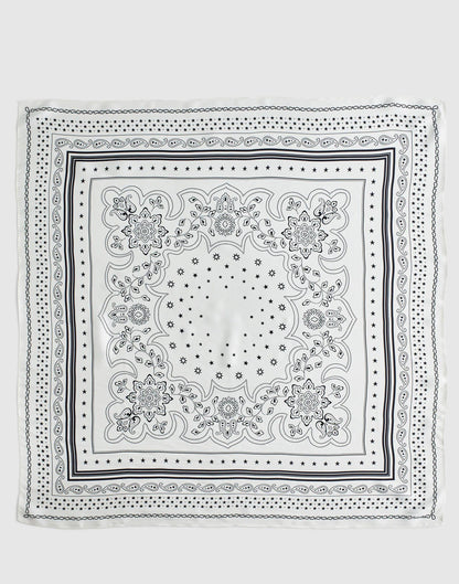 Medium Silk Bandana White | Madewell