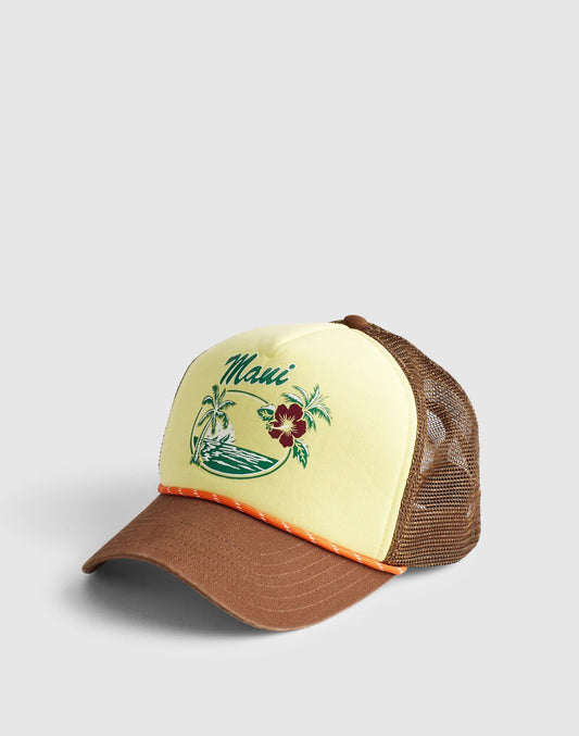 Graphic Trucker Hat Frosted Lemon | Madewell