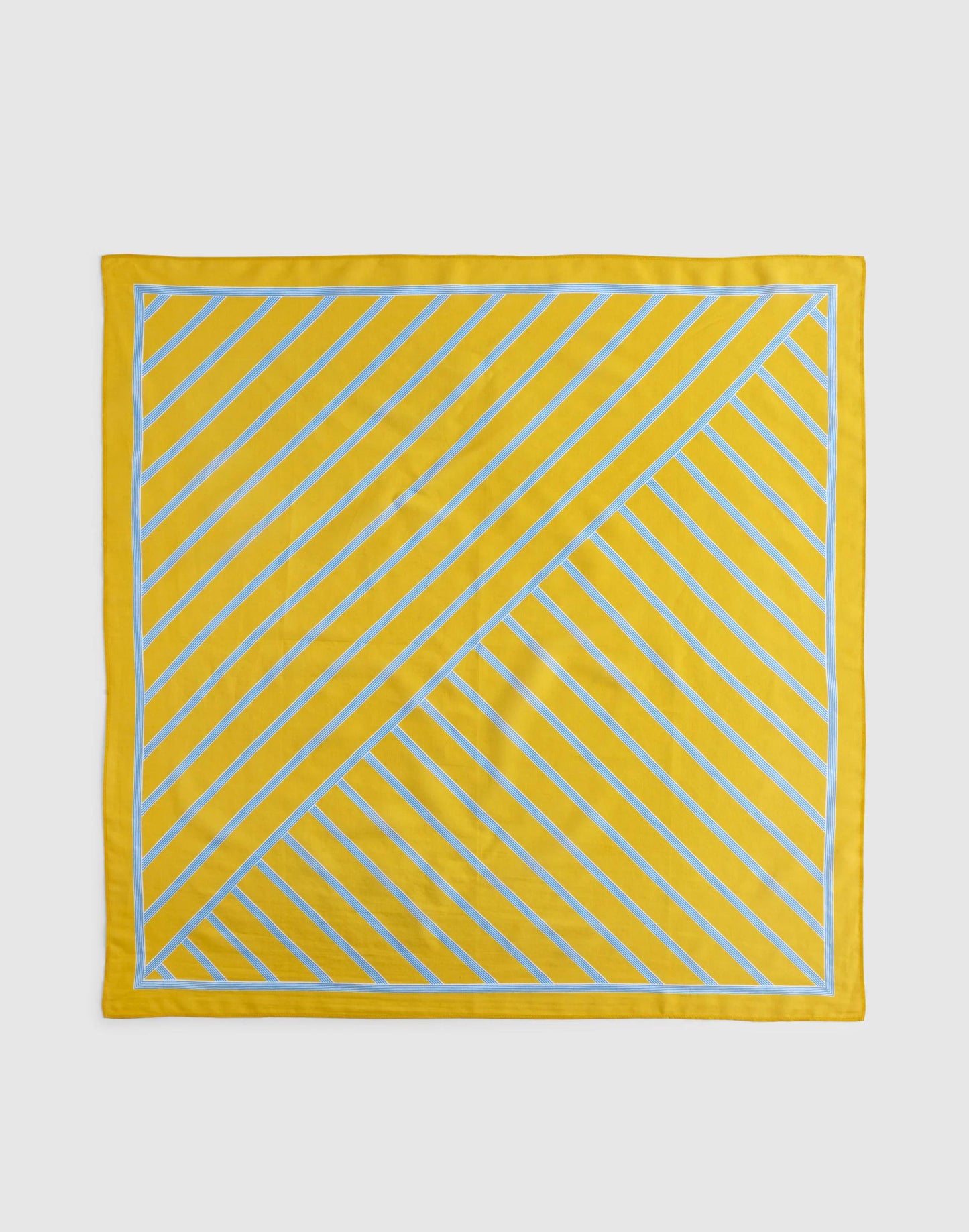 Medium Bandana in Cotton Sporty Pop Stripe Chamomile | Madewell