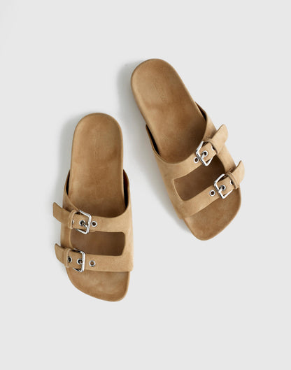 The Cambrea Double-Strap Sandal Field Khaki | Madewell