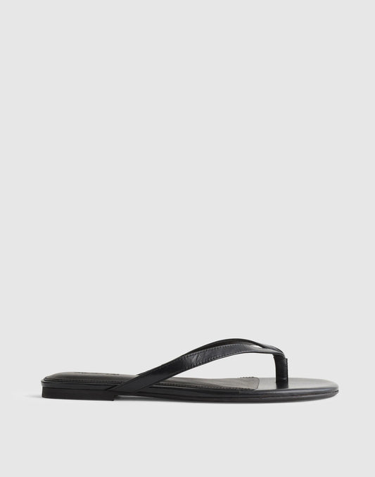 The Iggy Thong Sandal True Black | Madewell
