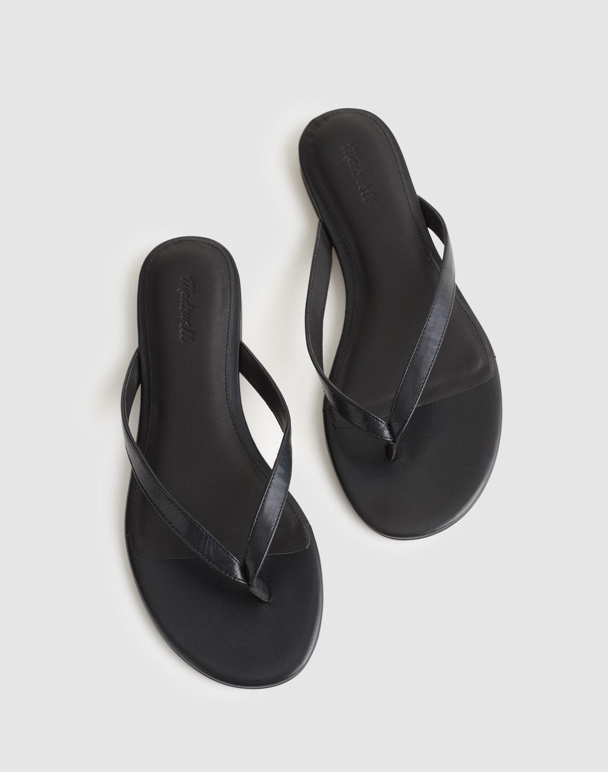 The Iggy Thong Sandal True Black | Madewell