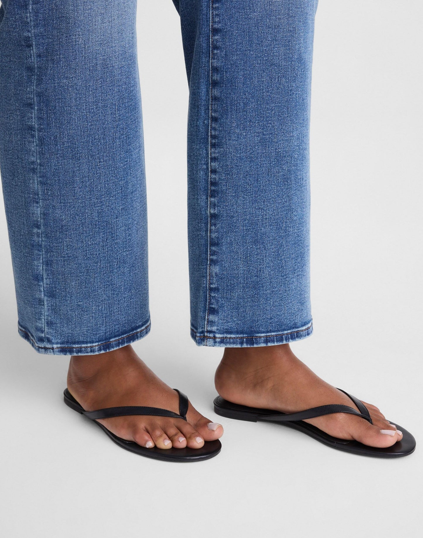 The Iggy Thong Sandal True Black | Madewell