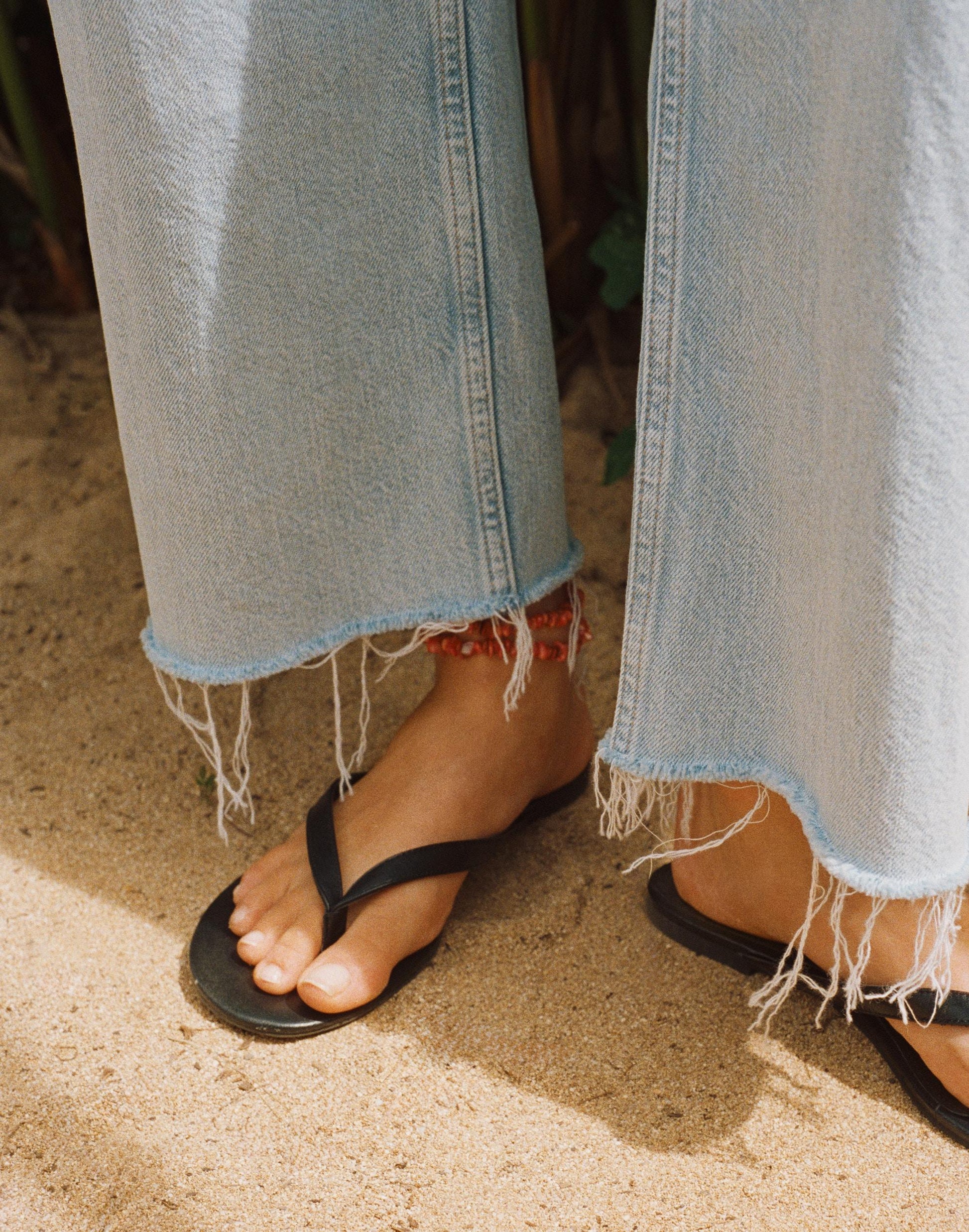 The Iggy Thong Sandal True Black | Madewell