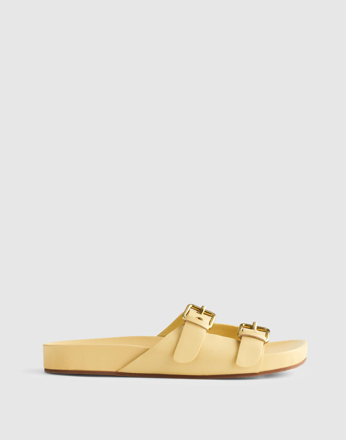 The Cambrea Double-Strap Sandal Yellow Clay | Madewell