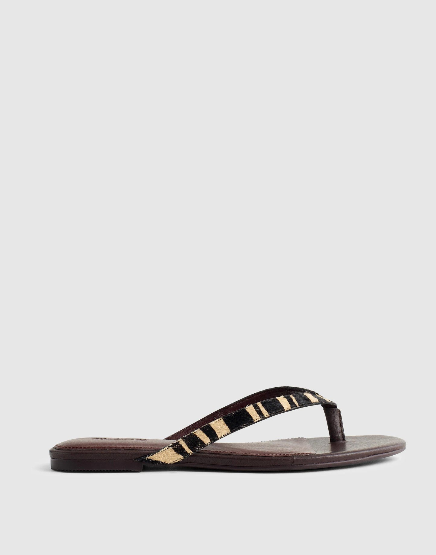 The Iggy Thong Sandal Espresso Bean Multi | Madewell