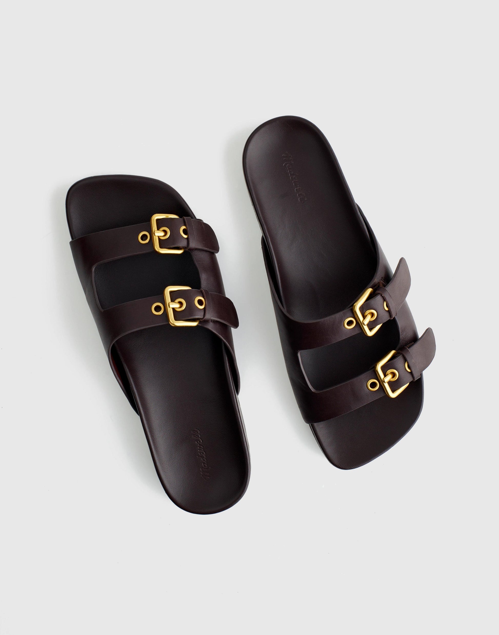The Cambrea Double-Strap Sandal Coffee Bean | Madewell