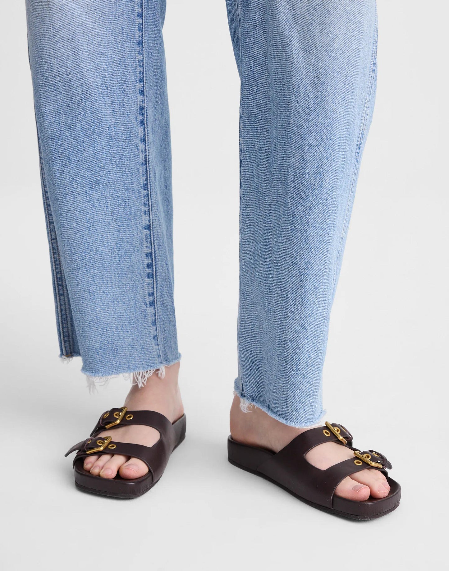 The Cambrea Double-Strap Sandal Coffee Bean | Madewell