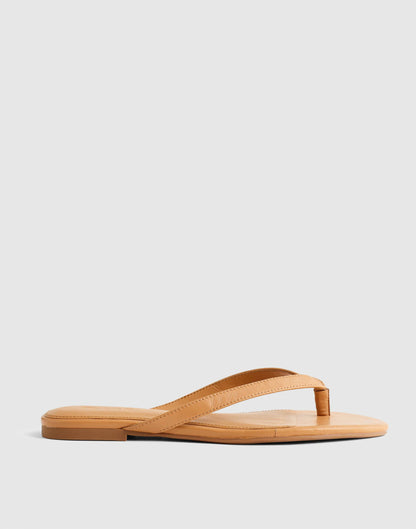 The Iggy Thong Sandal Golden Tan | Madewell