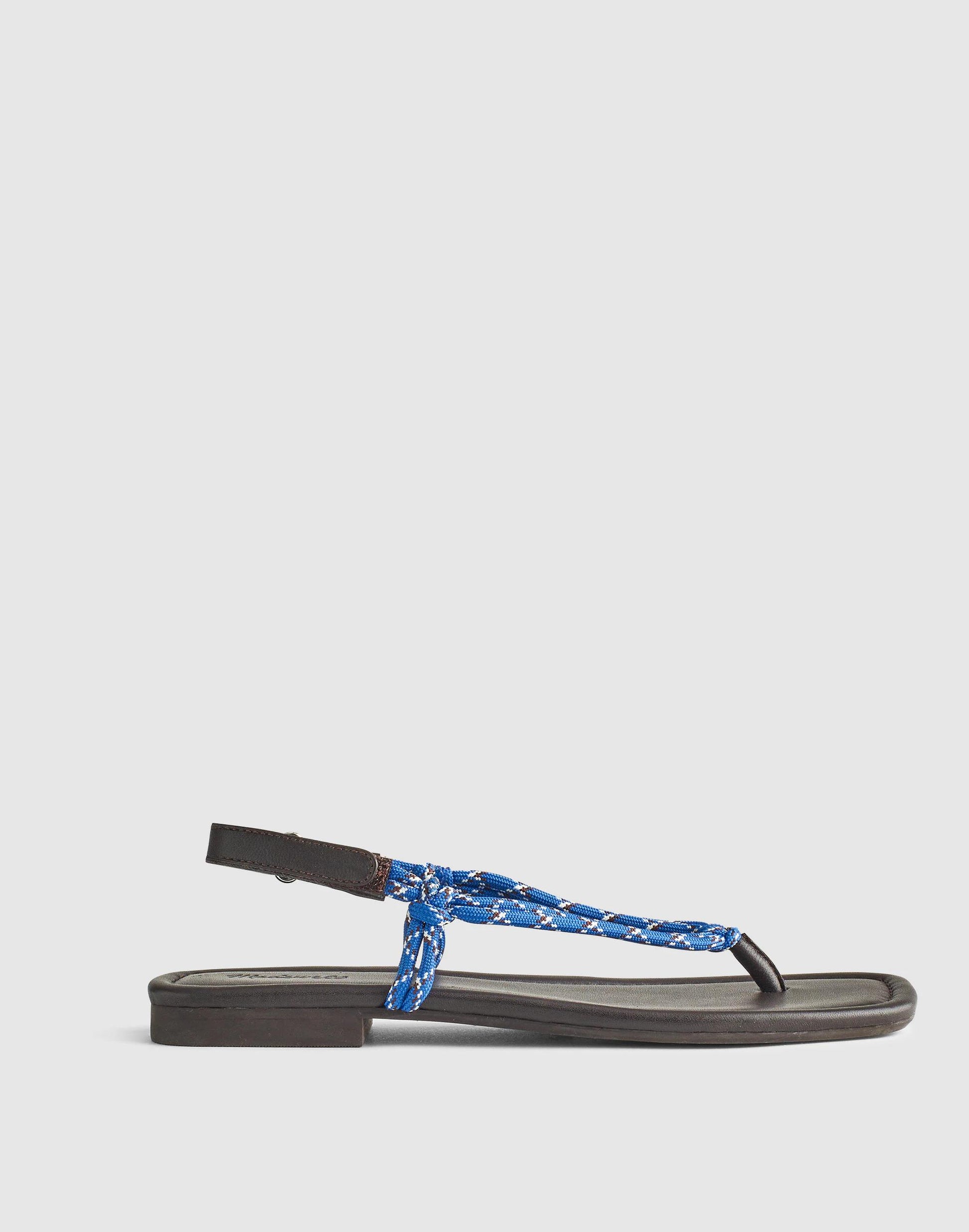 The Aliyah Thong Sandal in Paracord Retro Blue | Madewell