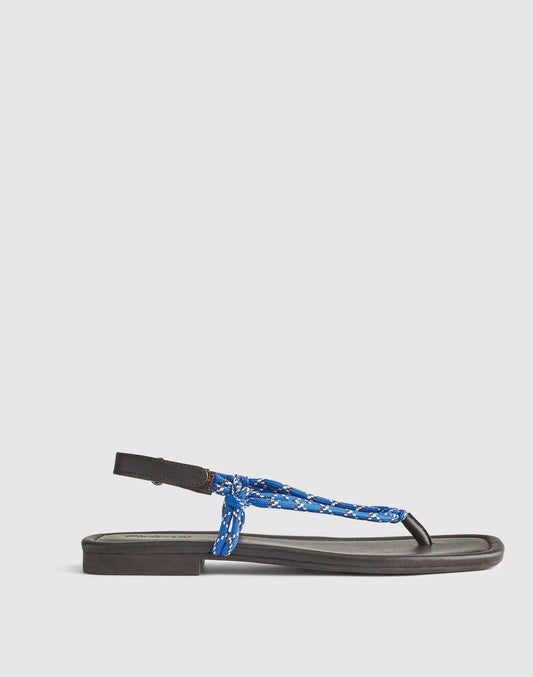 The Aliyah Thong Sandal in Paracord Retro Blue | Madewell