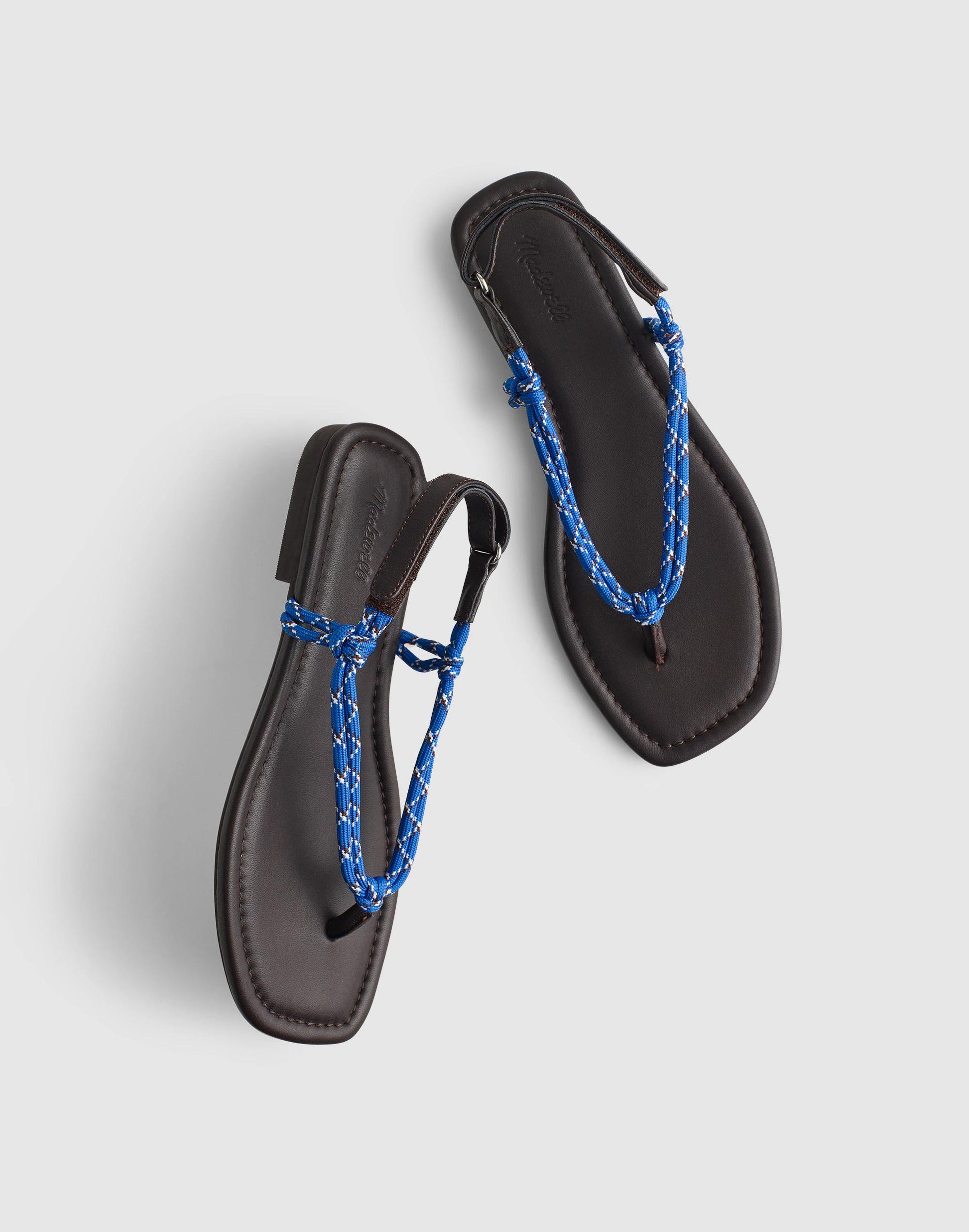 The Aliyah Thong Sandal in Paracord Retro Blue | Madewell