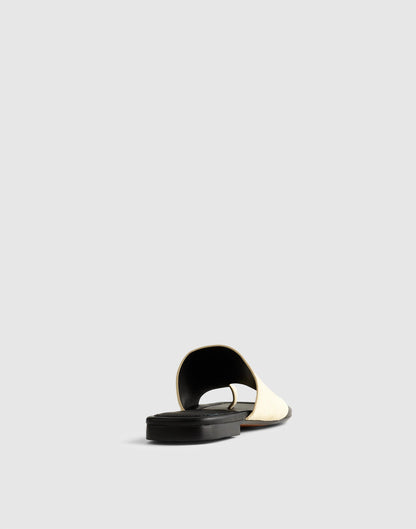 The Maycie Toe-Loop Slide Flax | Madewell