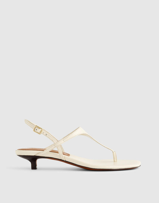 The Chiara Kitten Heel Slingback Sandal Vintage Muslin | Madewell