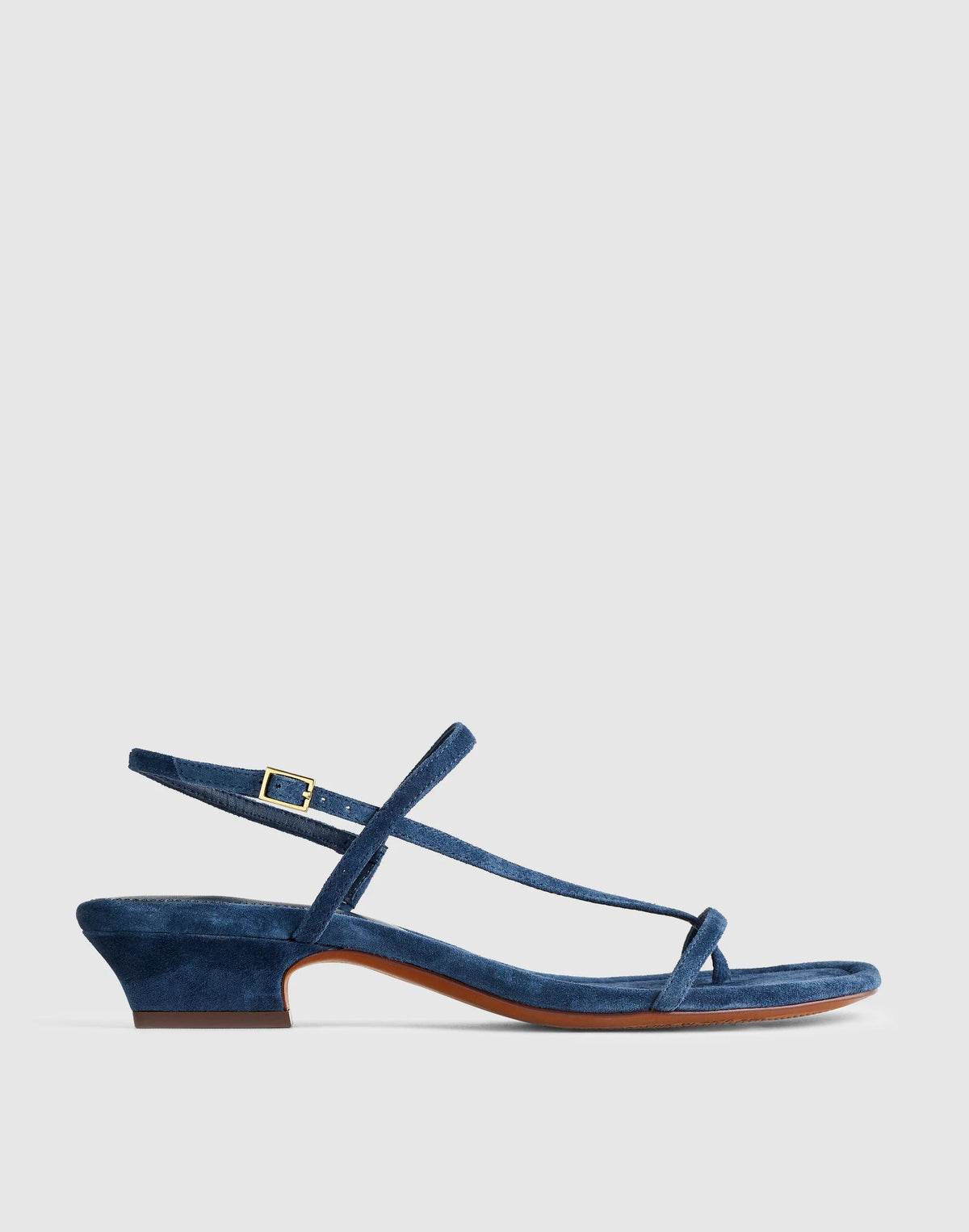 The Maycie Asymmetric T-Strap Sandal Warm Midnight | Madewell