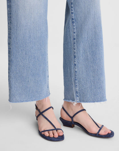 The Maycie Asymmetric T-Strap Sandal Warm Midnight | Madewell