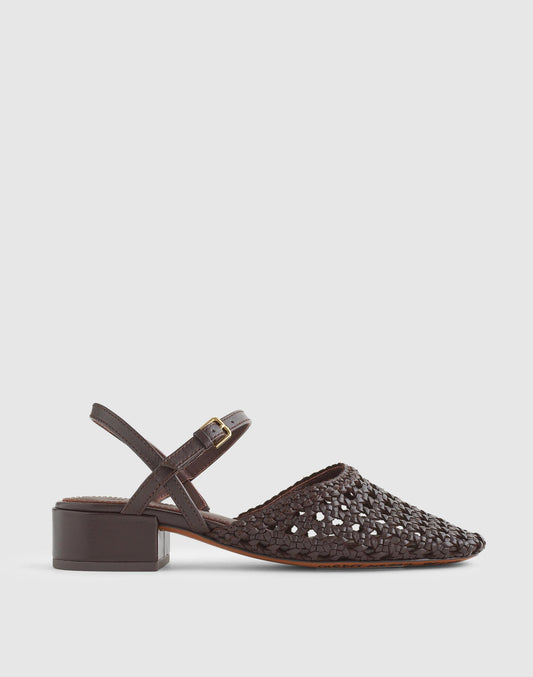 The Lola Ankle-Strap Heeled Sandal Coffee Bean | Madewell