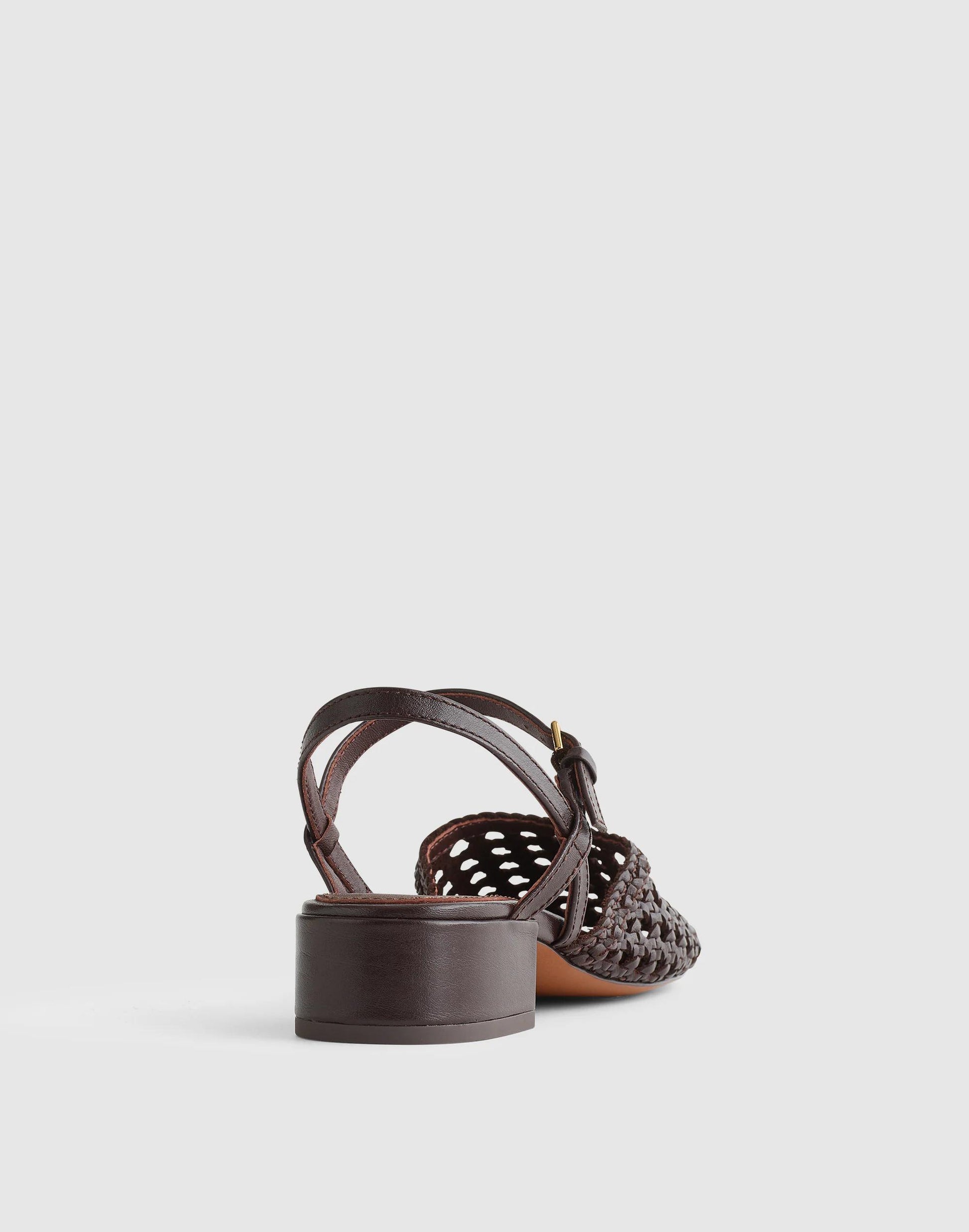 The Lola Ankle-Strap Heeled Sandal Coffee Bean | Madewell