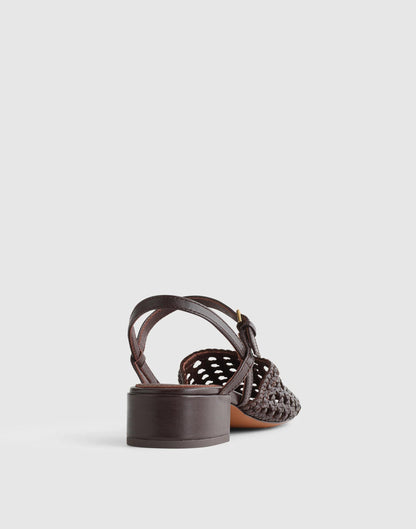The Lola Ankle-Strap Heeled Sandal Coffee Bean | Madewell