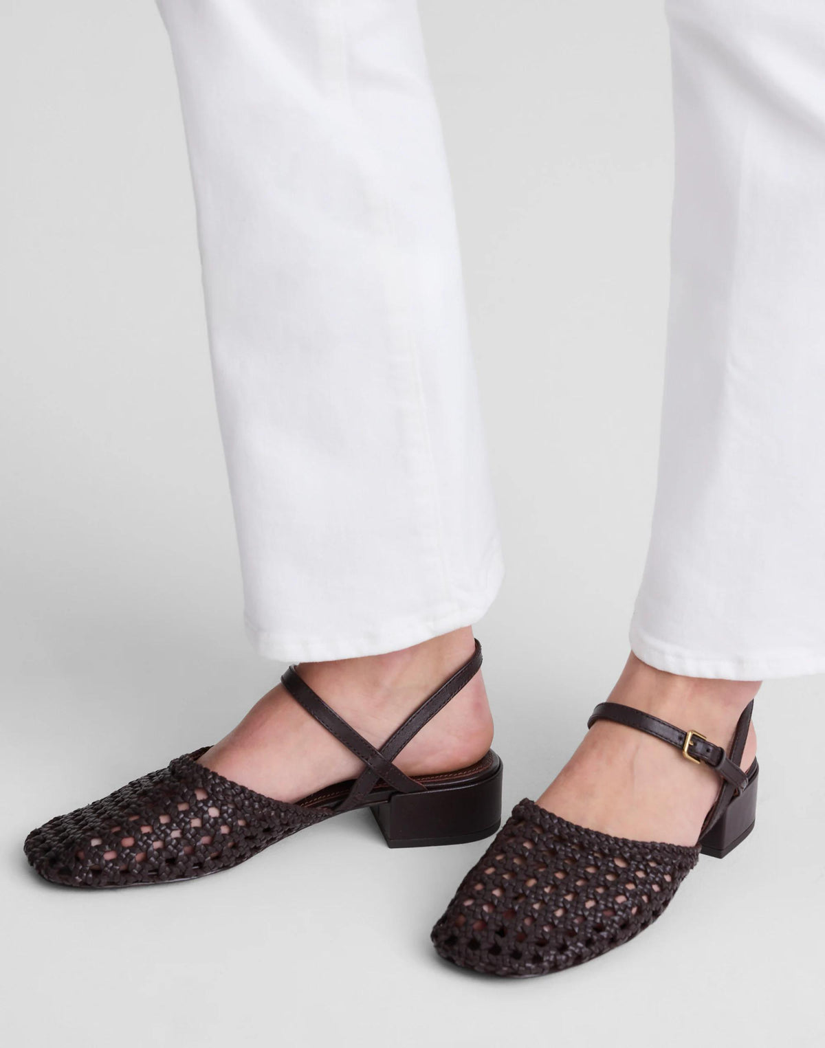 The Lola Ankle-Strap Heeled Sandal Coffee Bean | Madewell