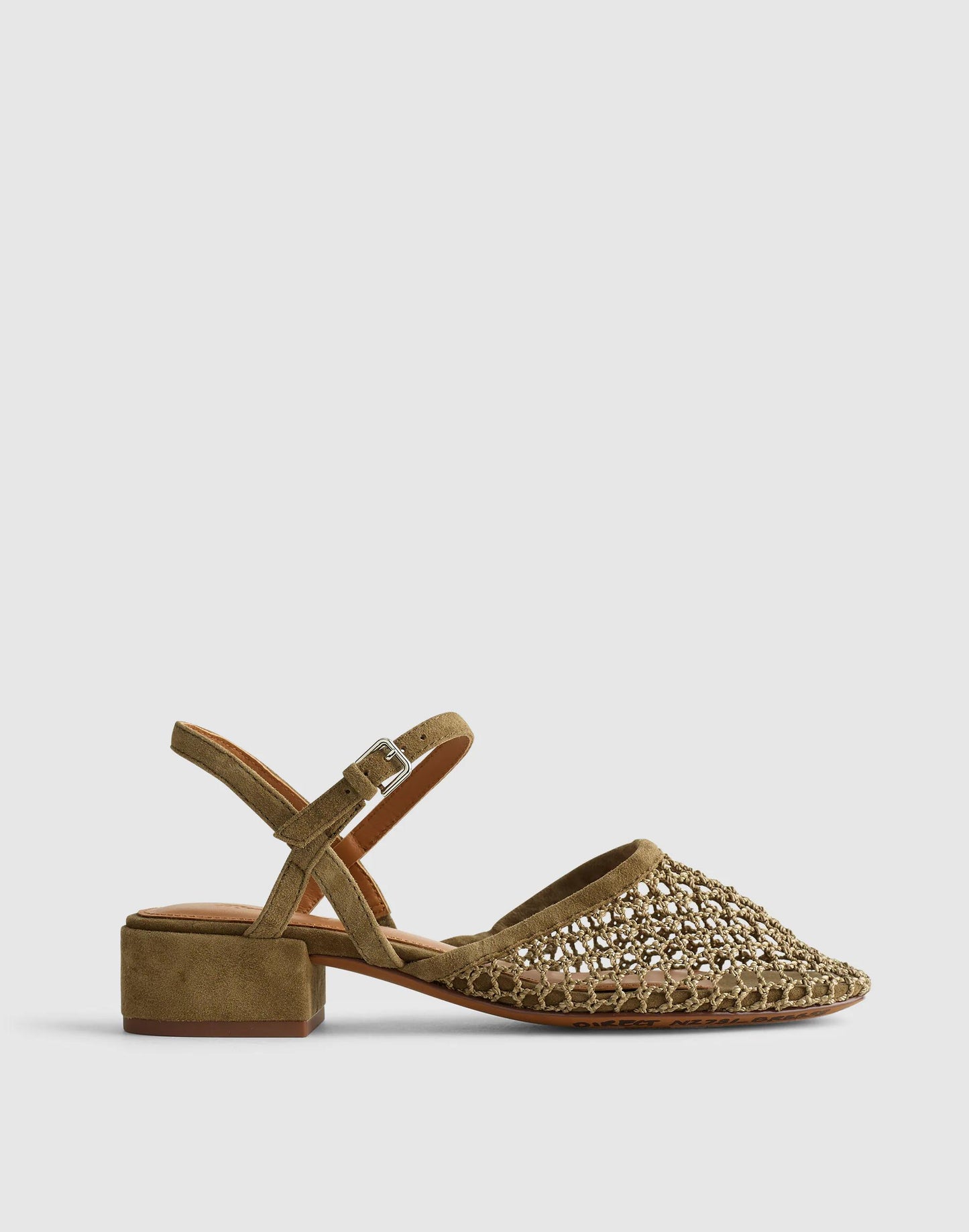 The Lola Ankle-Strap Heeled Sandal Safari Khaki | Madewell