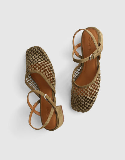 The Lola Ankle-Strap Heeled Sandal Safari Khaki | Madewell