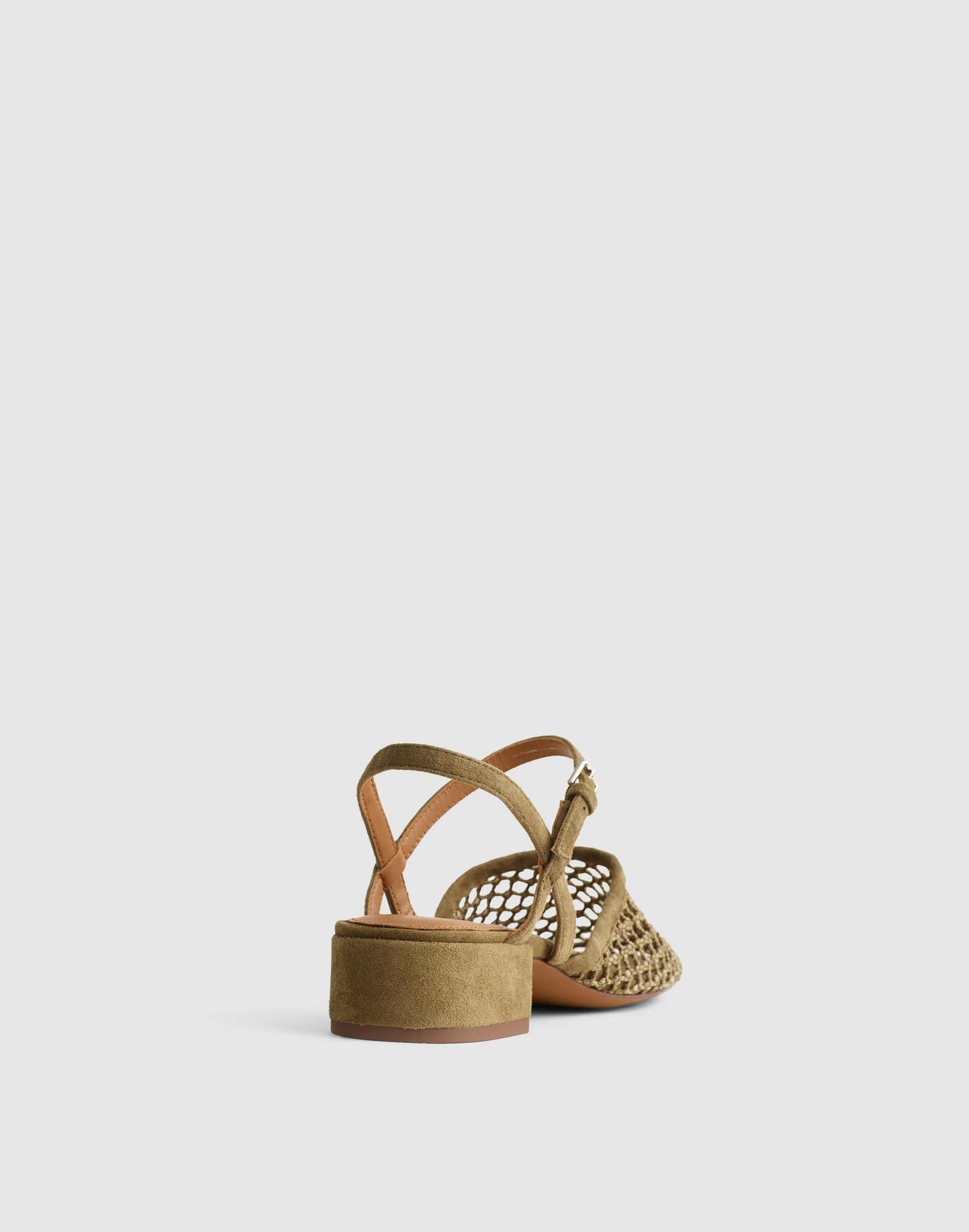 The Lola Ankle-Strap Heeled Sandal Safari Khaki | Madewell