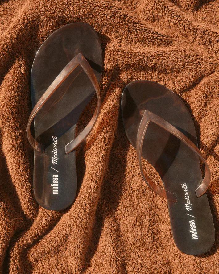 Madewell x Melissa Jelly Thong Sandal Chocolate | Madewell