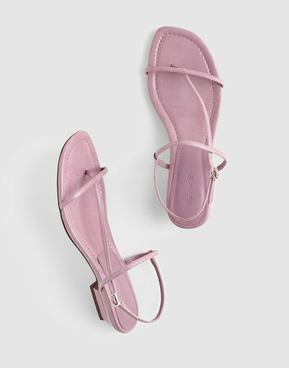 The Maycie Asymmetric T-Strap Sandal Provence Grape | Madewell