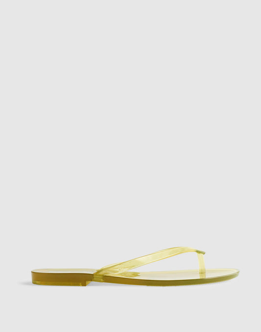 Madewell x Melissa Jelly Thong Sandal Lemon | Madewell