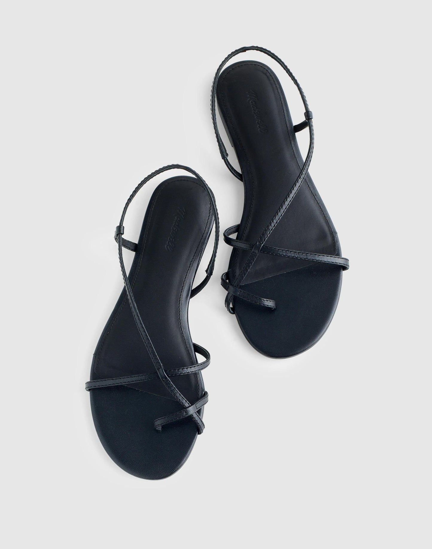 The Iggy Strappy Sandal True Black | Madewell