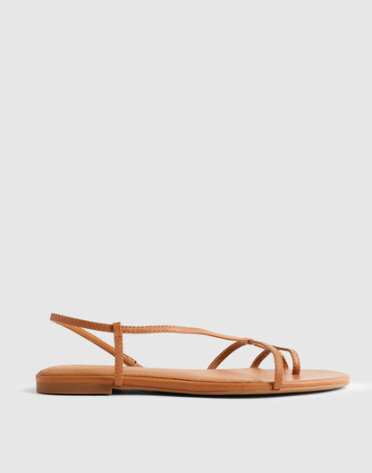 The Iggy Strappy Sandal Toasted Coconut | Madewell