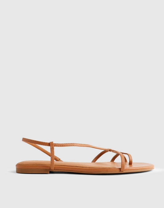 The Iggy Strappy Sandal Toasted Coconut | Madewell