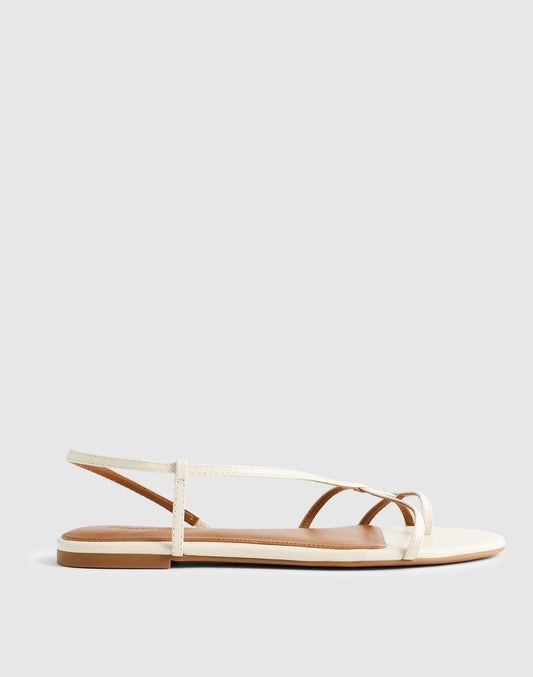 The Iggy Strappy Sandal Vintage Muslin | Madewell