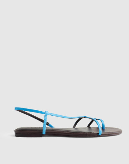 The Iggy Strappy Sandal Tropical Blue | Madewell