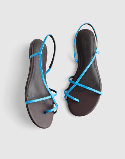 The Iggy Strappy Sandal Tropical Blue | Madewell