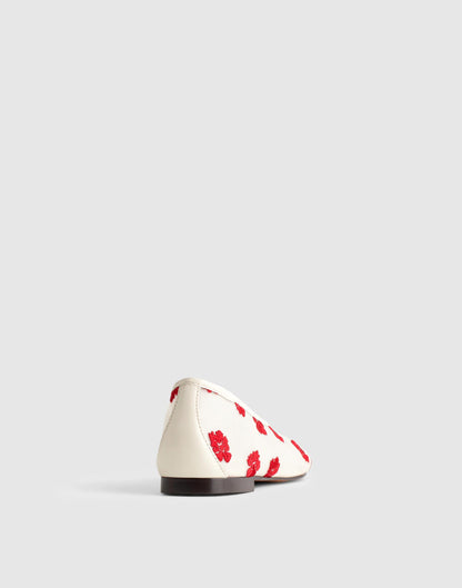 The Mylie Ballet Flat Vintage Ivory Multi | Madewell