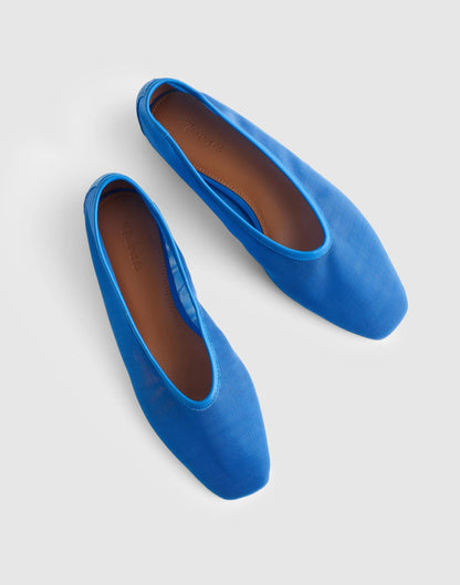 The Mylie Ballet Flat Retro Blue | Madewell