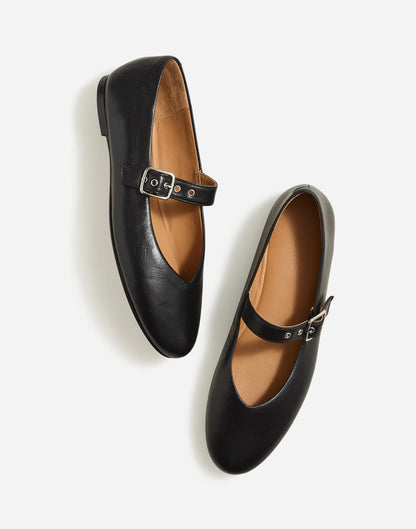 The Remy Mary Jane Flat True Black | Madewell