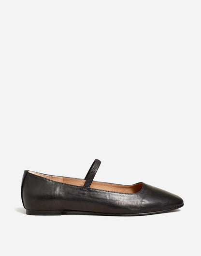The Greta Ballet Flat True Black | Madewell