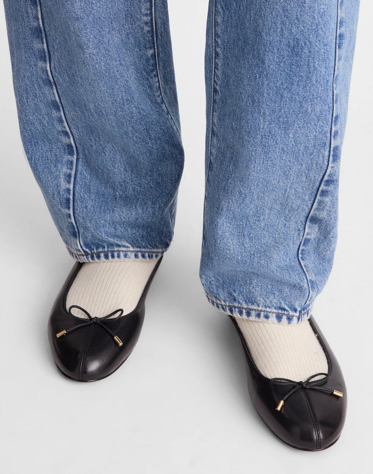 The Hester Flat True Black | Madewell