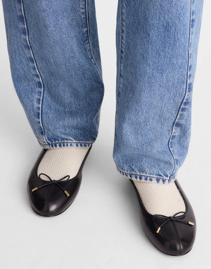 The Hester Flat True Black | Madewell