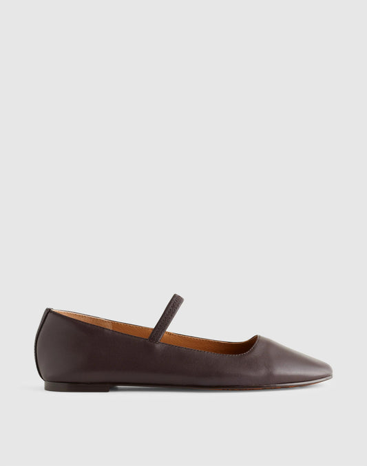 The Greta Ballet Flat Coffee Bean | Madewell