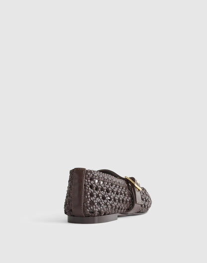 The Remy Mary Jane Flat Dark Carob | Madewell