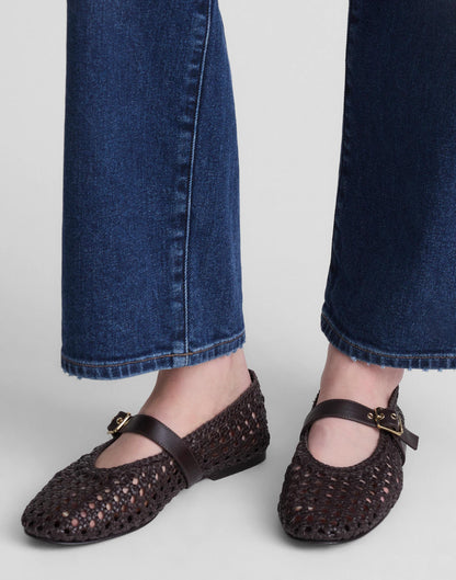 The Remy Mary Jane Flat Dark Carob | Madewell