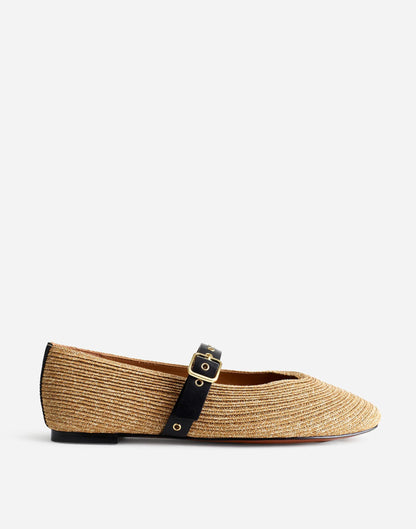 The Remy Mary Jane Flat Natural Multi | Madewell